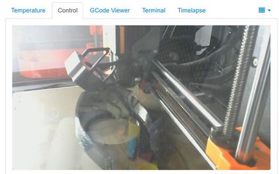 Remote video of print in progress